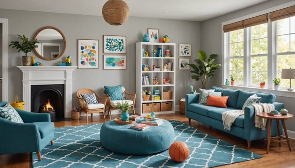 Transformez votre salon en un paradis ludique pour enfants : astuces pratiques pour un espace amusant et fonctionnel.