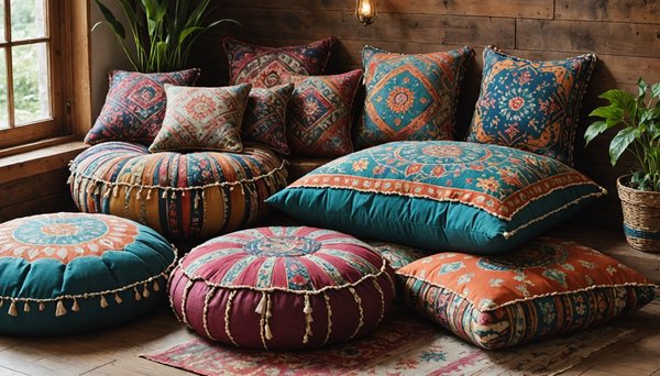 Les coussins de sol : pour une touche bohème dans votre intérieur